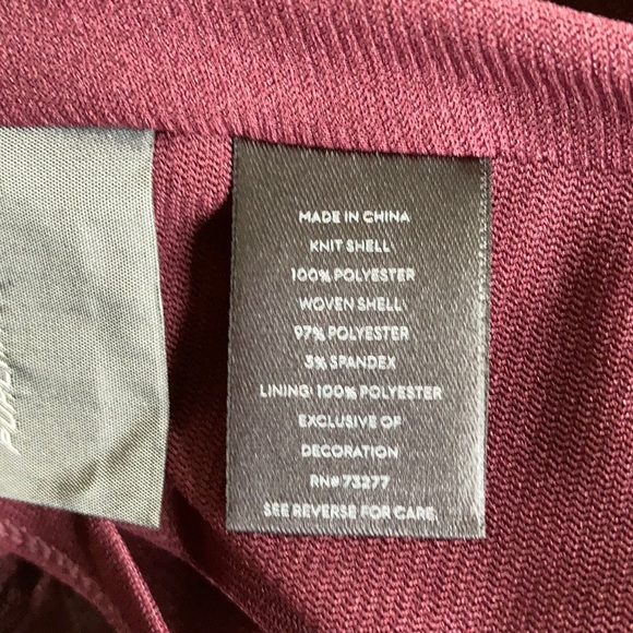 Simply Vera Vera Wang Sleeveless Burgundy Dress - Picture 11 of 12